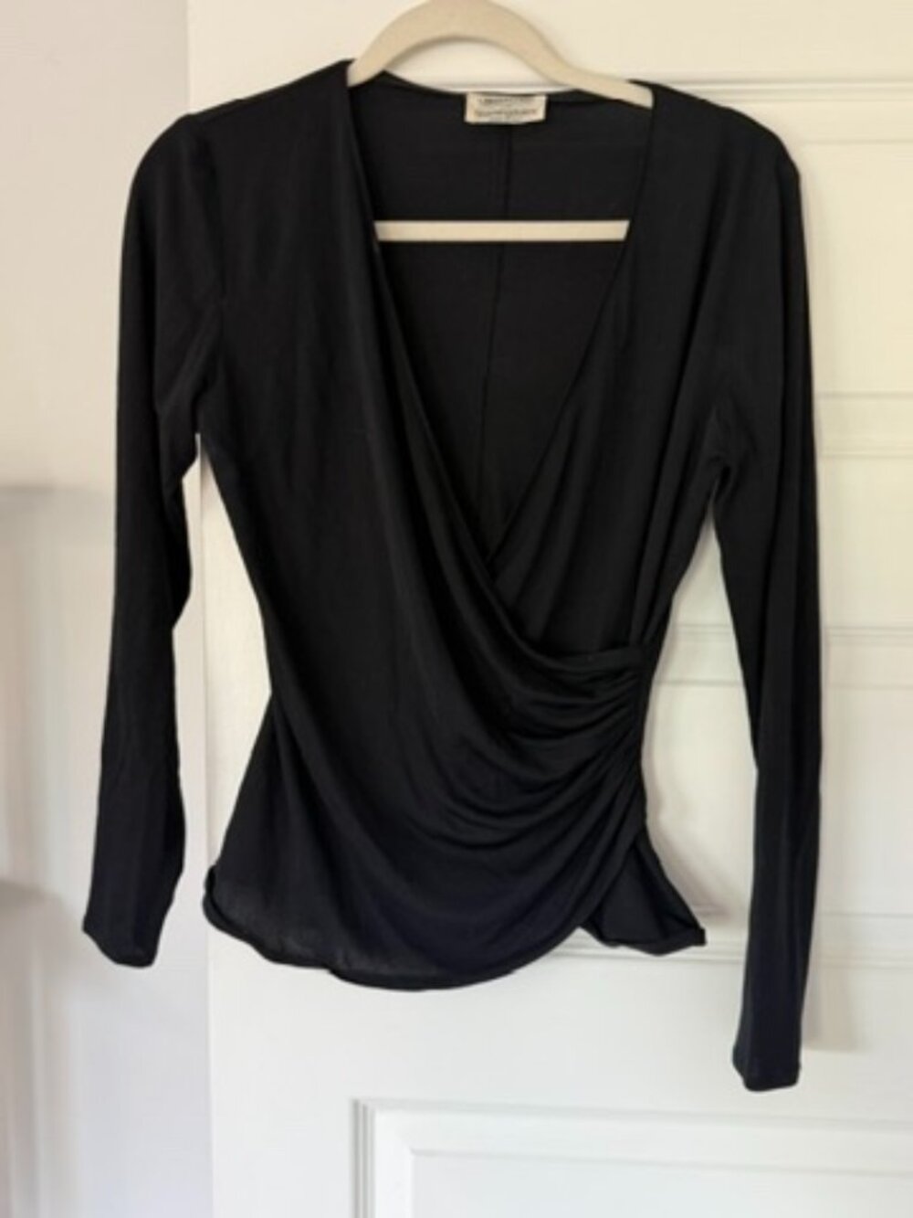 Missoni black surplice top